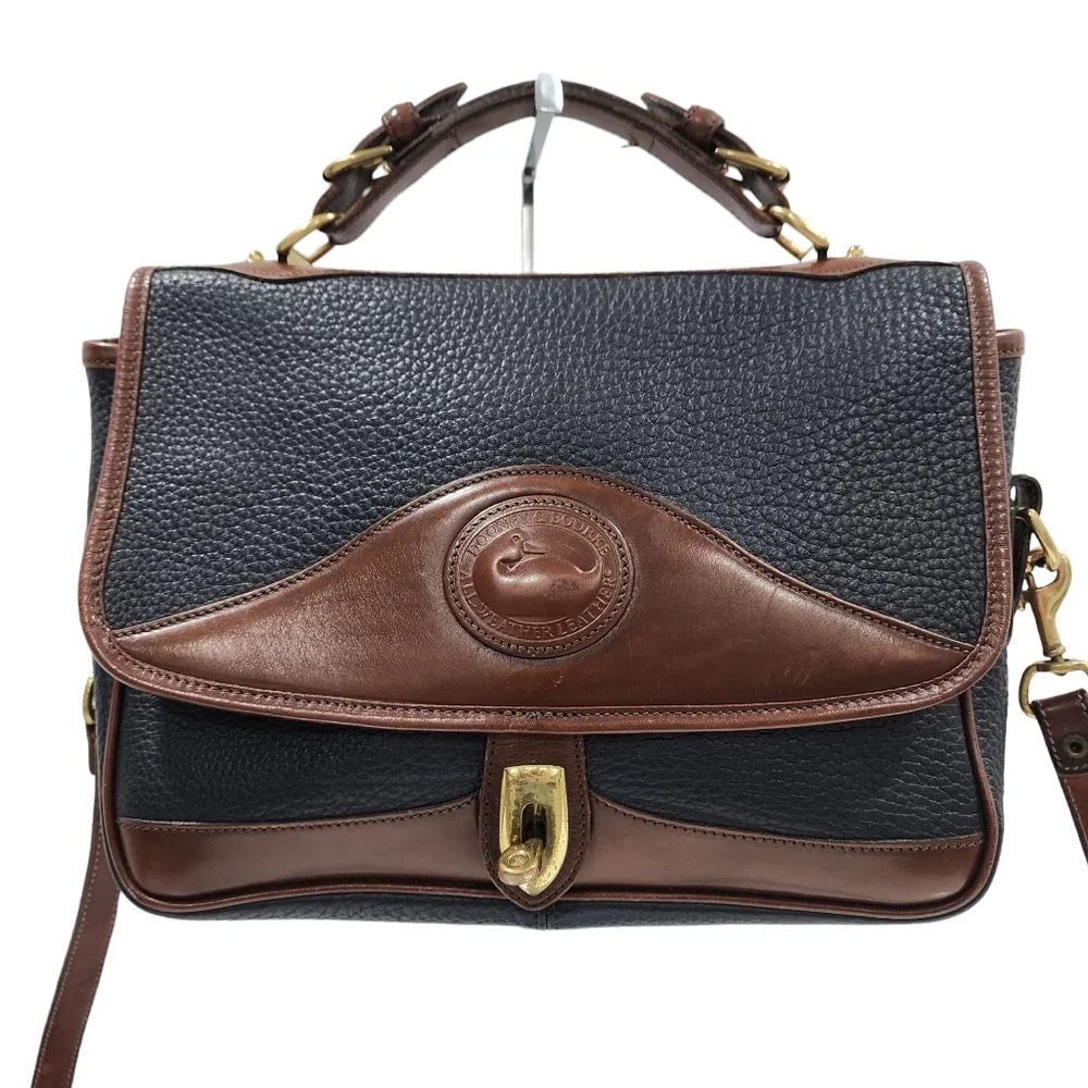 DOONEY & BOURKE VINTAGE PEBBLE LEATHER SATCHEL SHOULDER BAG